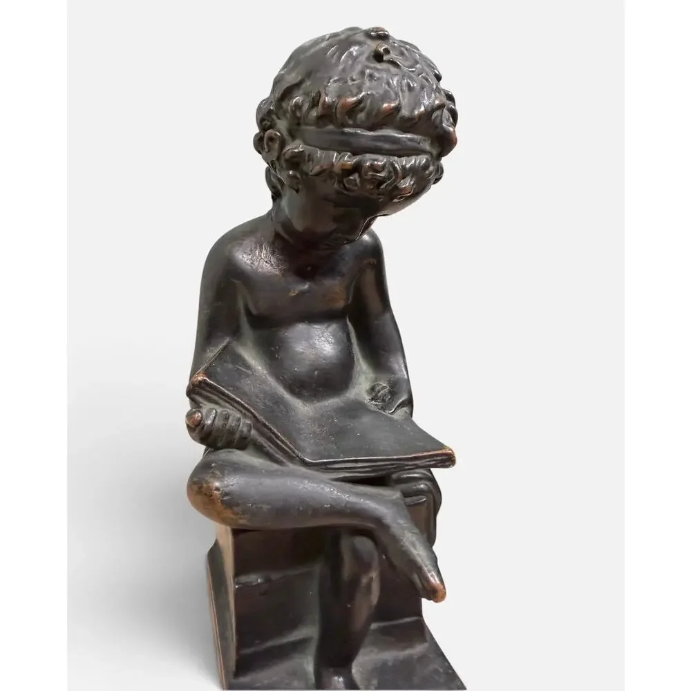 Antique 1920s Art Deco Pompeian Bronze Co. 
